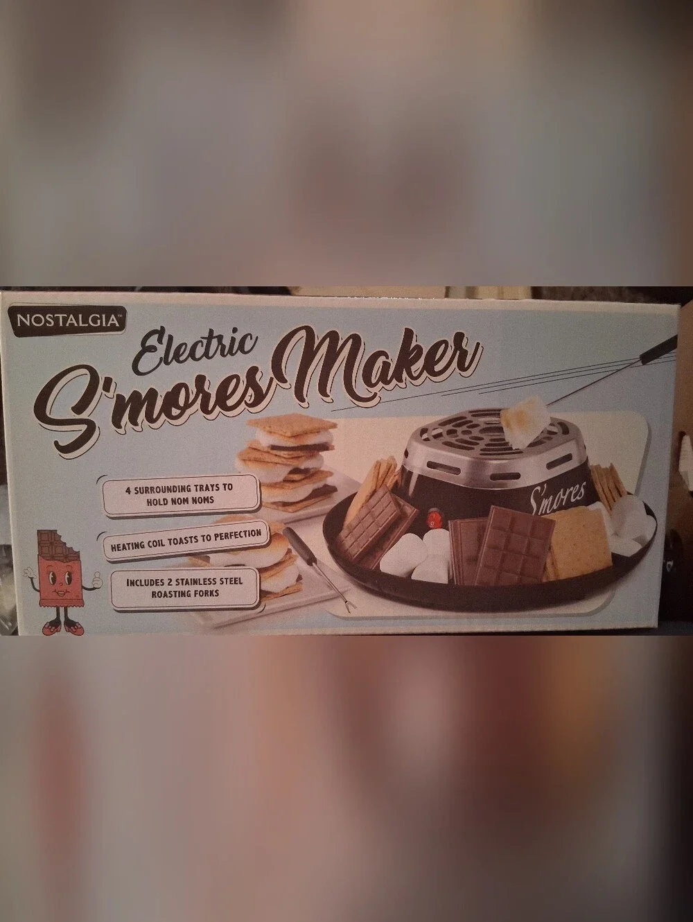 Nostalgia Black and Silver Electric S'mores Maker